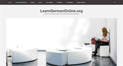 Desktop Screenshot of learngermanonline.org