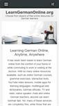 Mobile Screenshot of learngermanonline.org