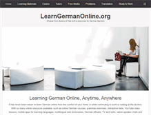 Tablet Screenshot of learngermanonline.org